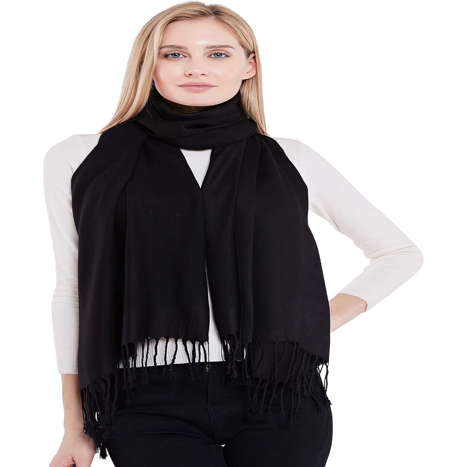 2 Ply Cashmere Shawl, Hand Woven in Nepal: image 4