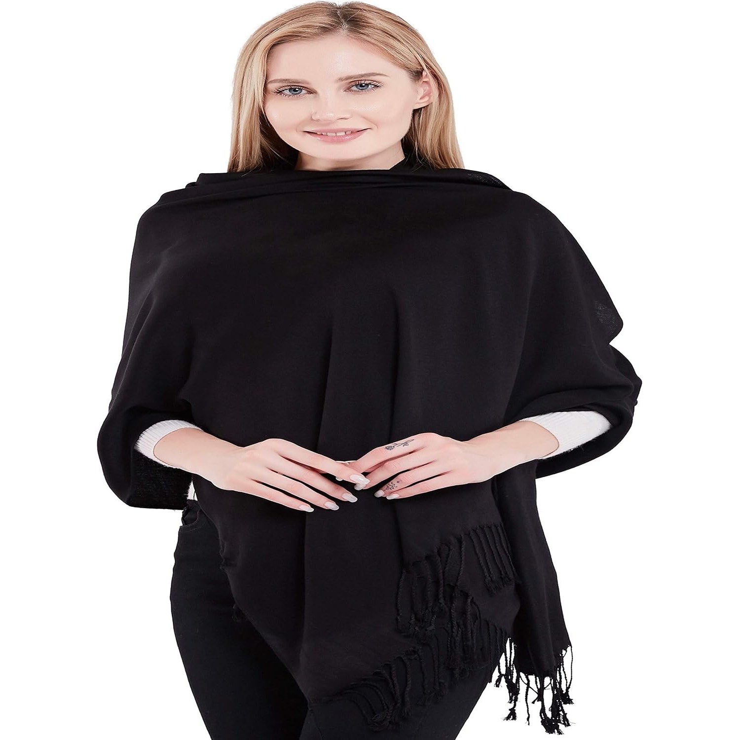 2 Ply Cashmere Shawl, Hand Woven in Nepal: image 8