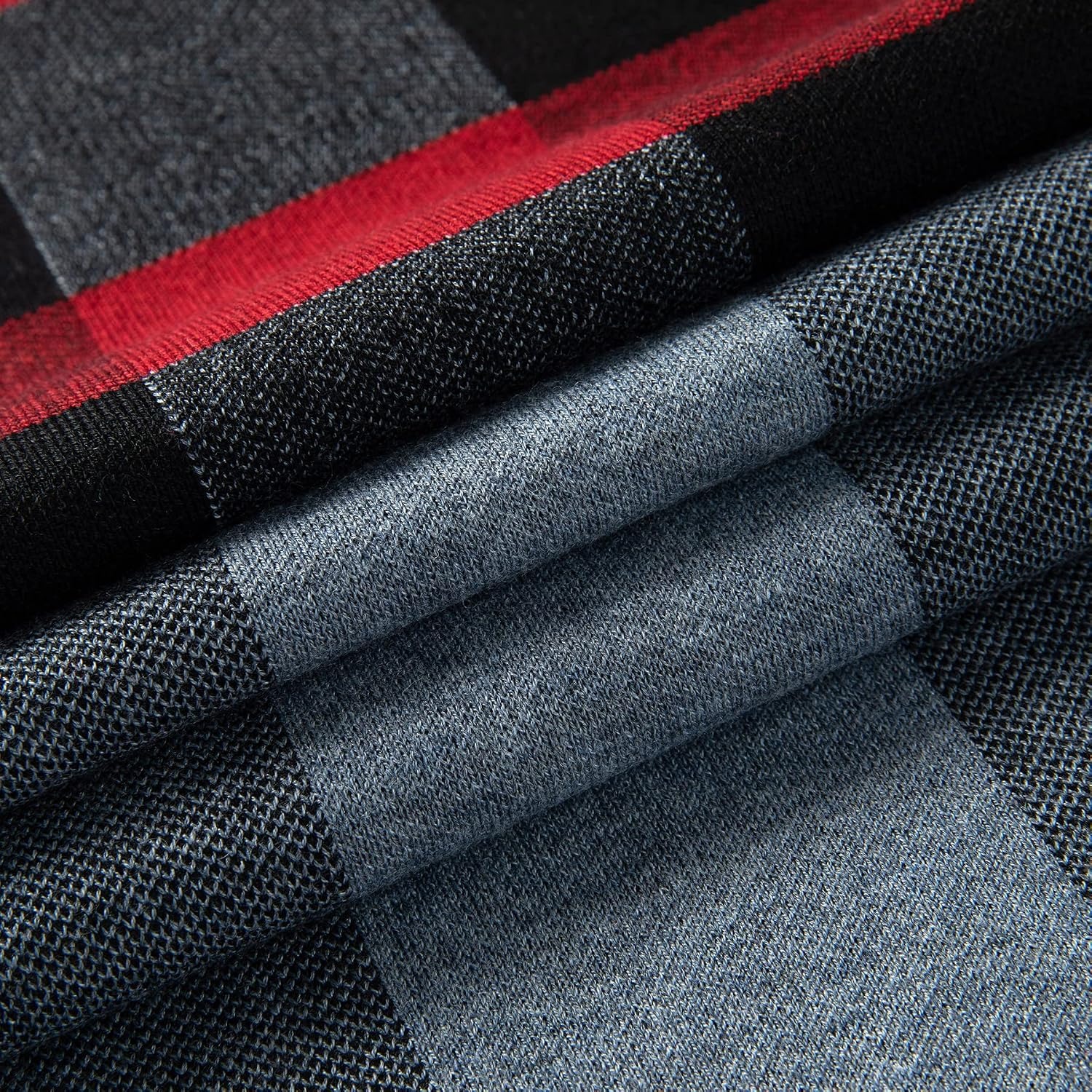 Tartan Merino Wool Scarf for Men: image 4