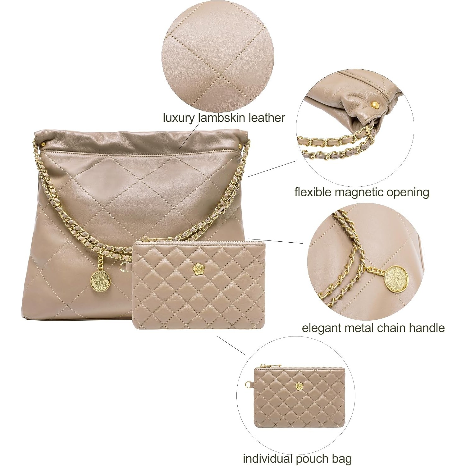 Quilted Leather Tote Bag