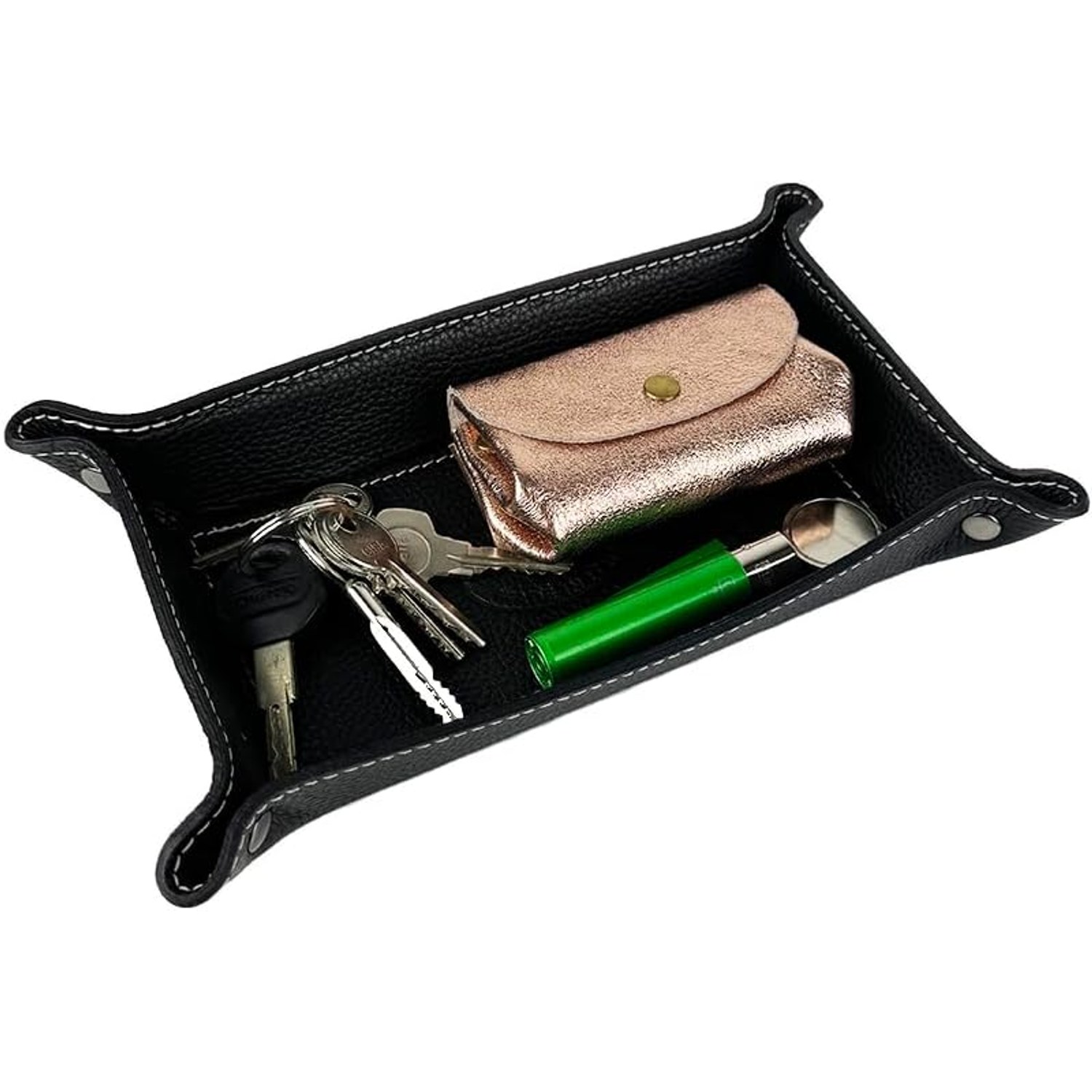 Rectangular Leather Tray Organiser: image 5