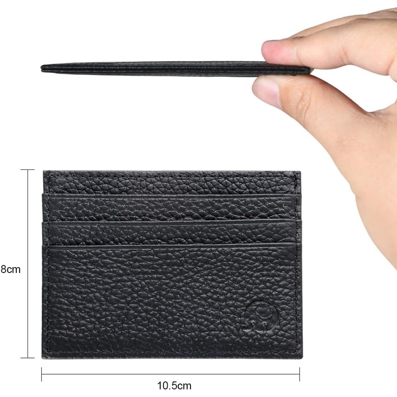 Slim Leather Wallet with Money Clip: image 2