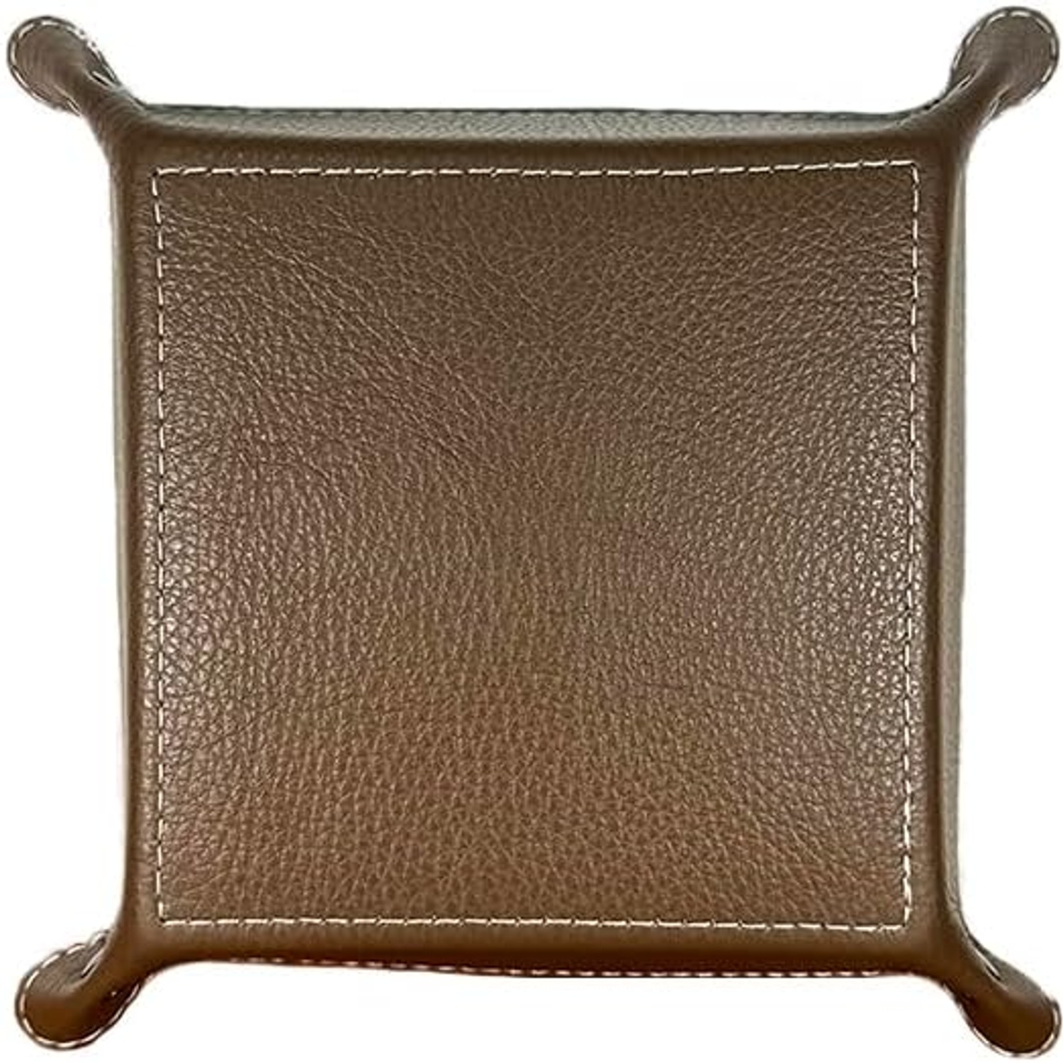 Square Leather Valet Tray Organiser