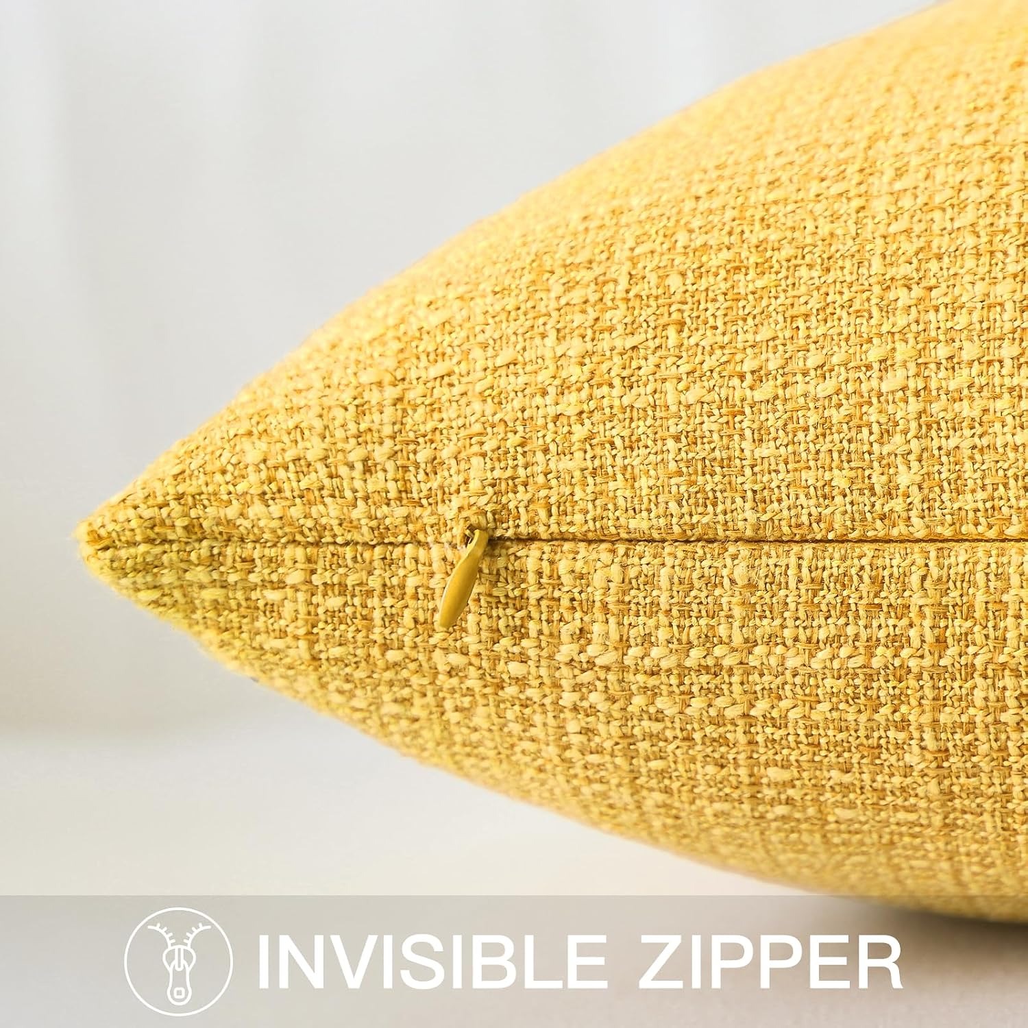Linen Look Cushion Cover (Single, Polyester): image 6
