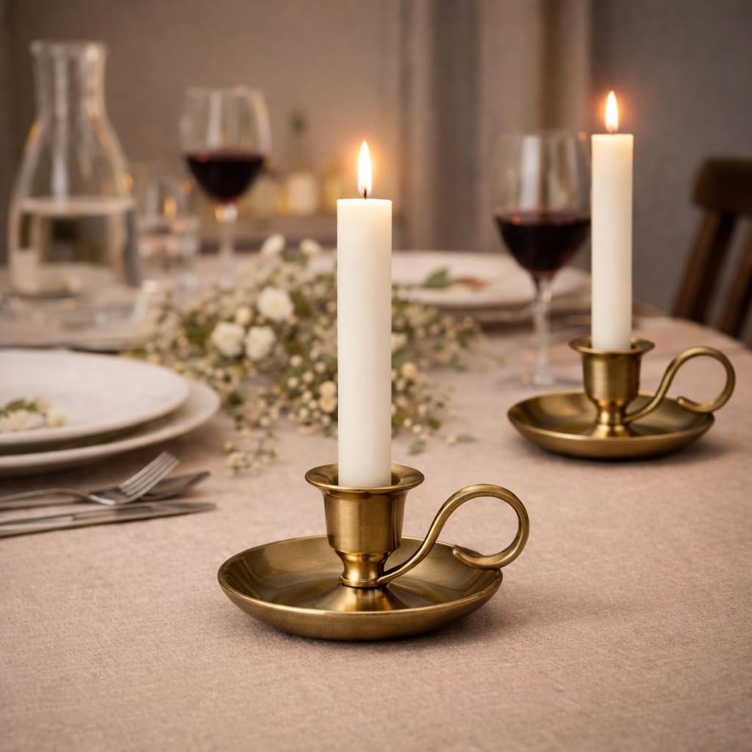 Brass Hand Chandelier Candle Holder: image 3