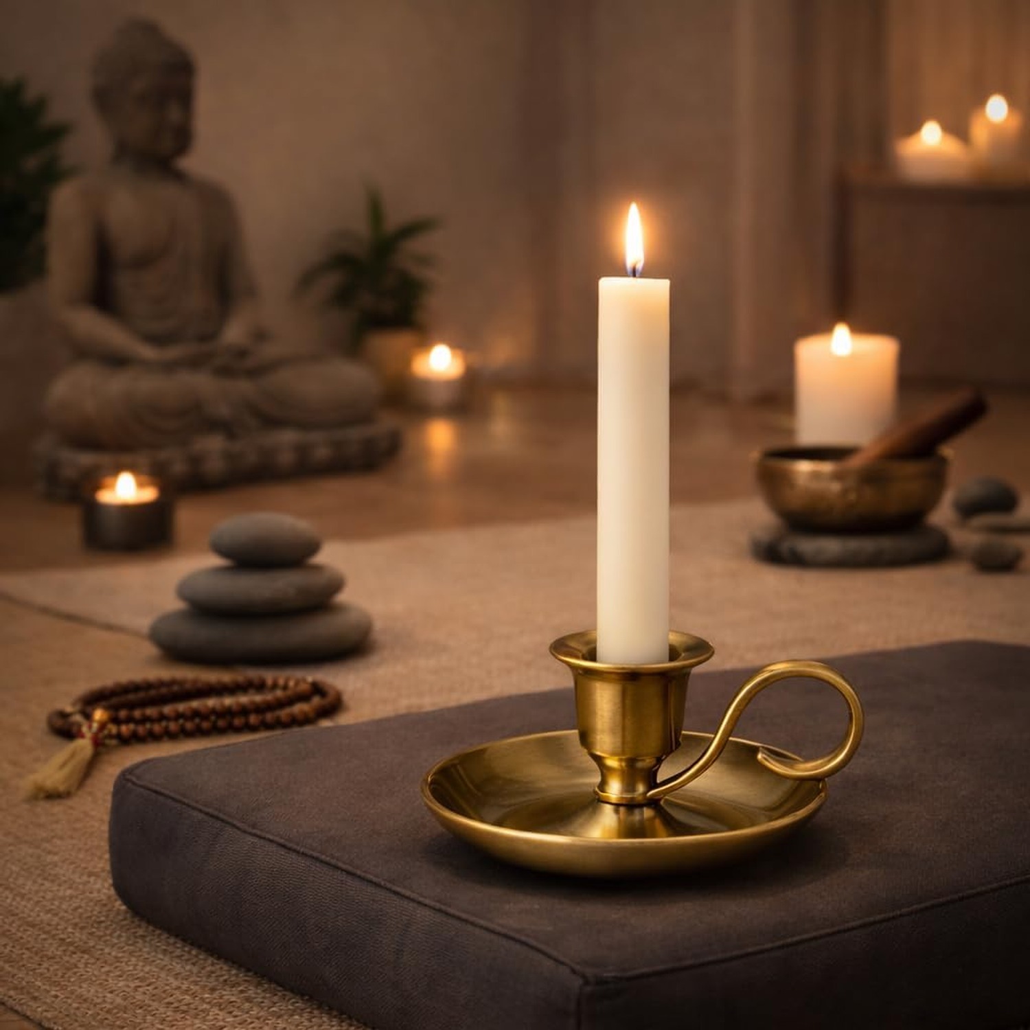 Brass Hand Chandelier Candle Holder: image 5