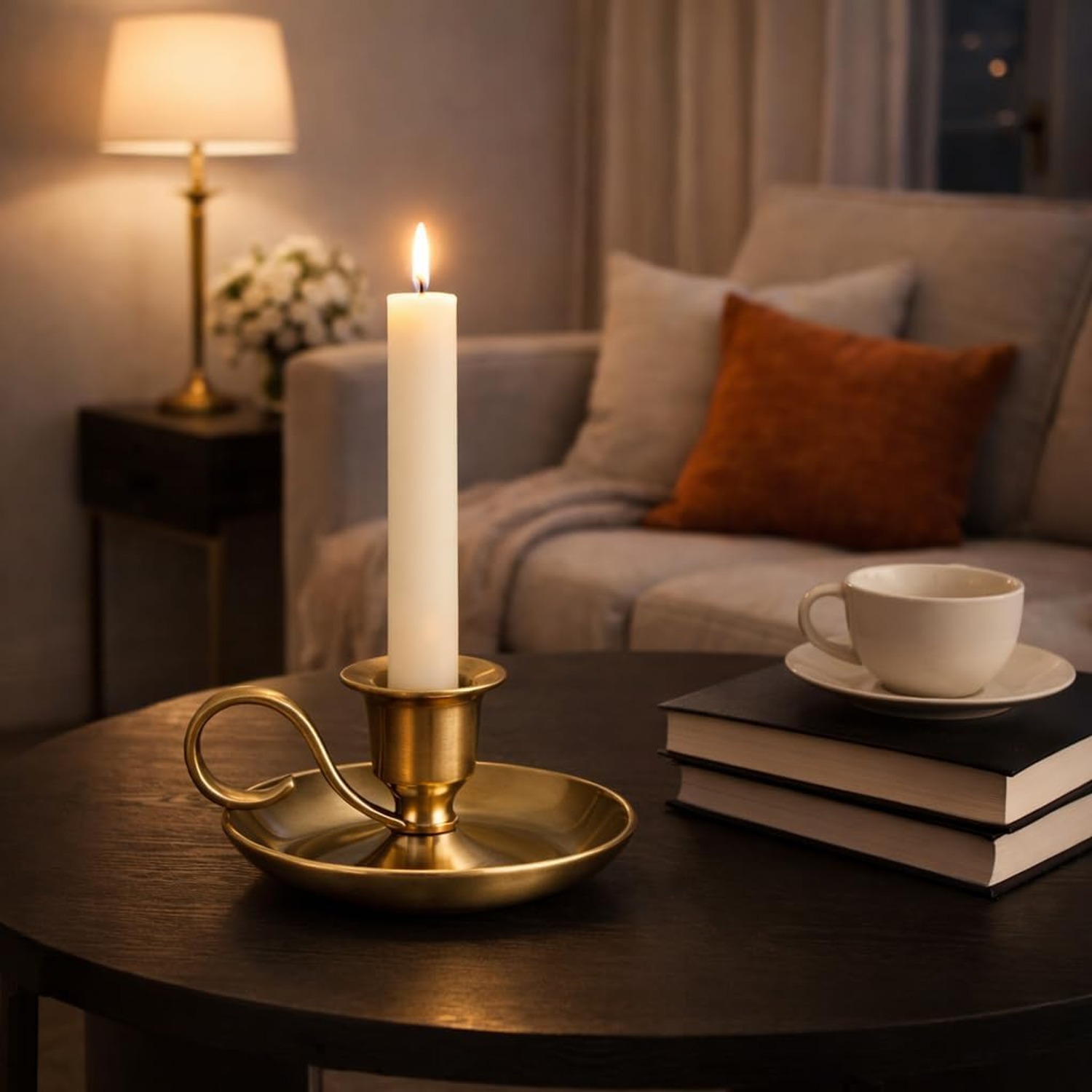 Brass Hand Chandelier Candle Holder: image 6
