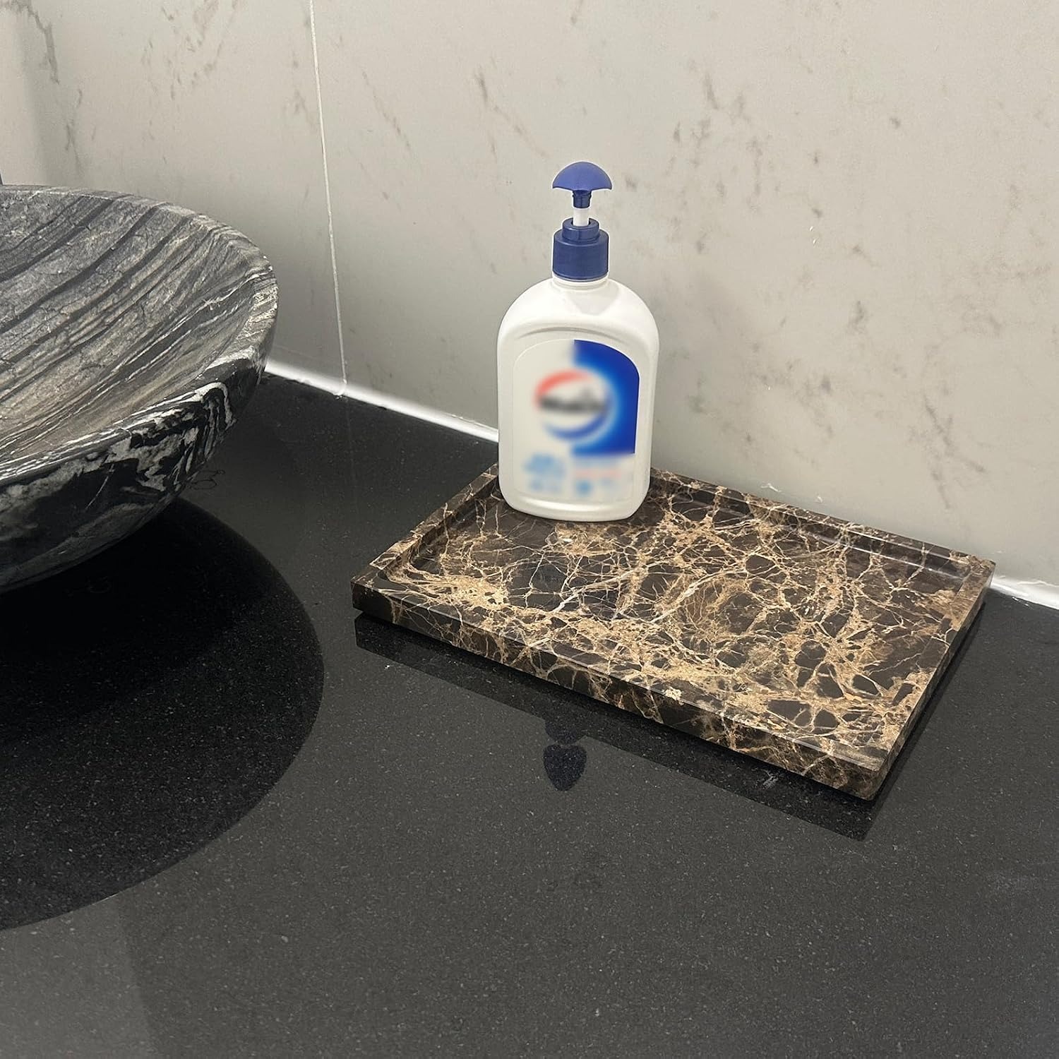 Dark Brown Marble Tray