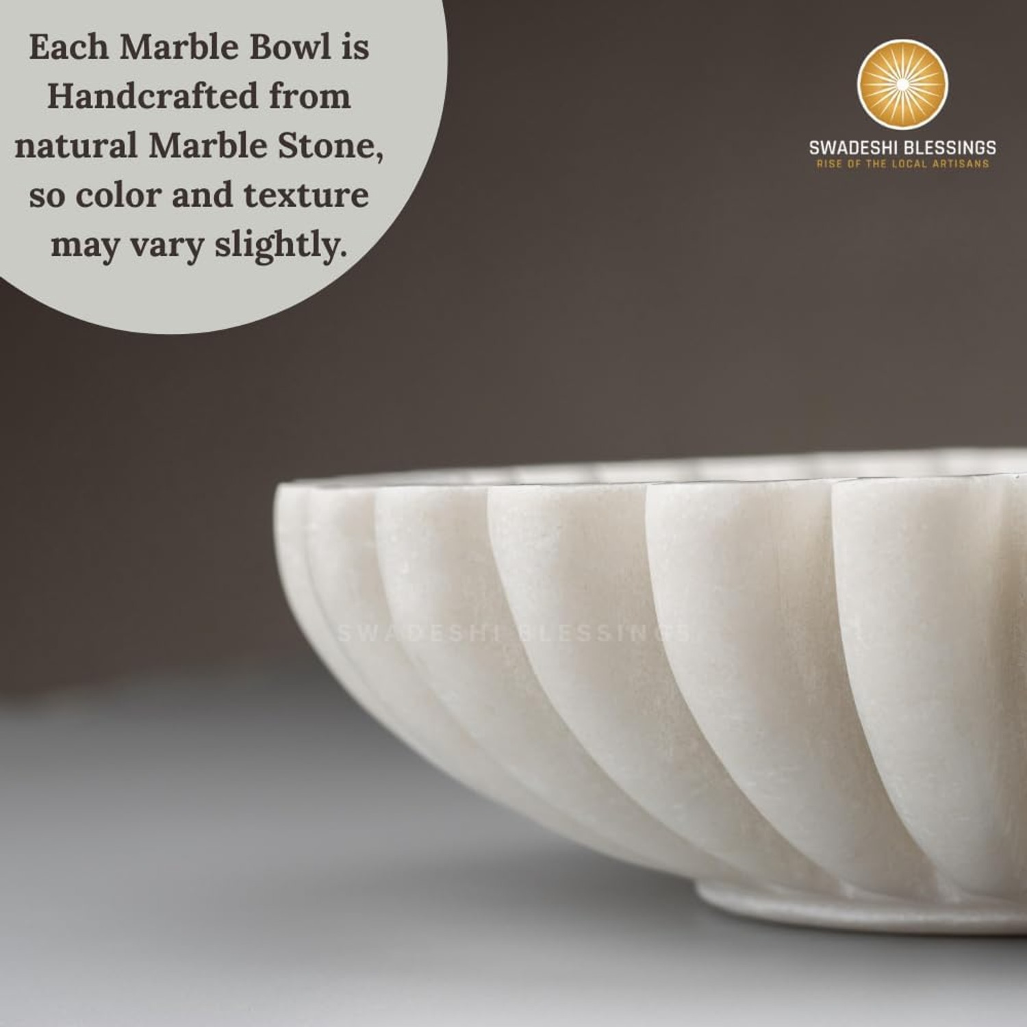 Marble Ruffle Bowl