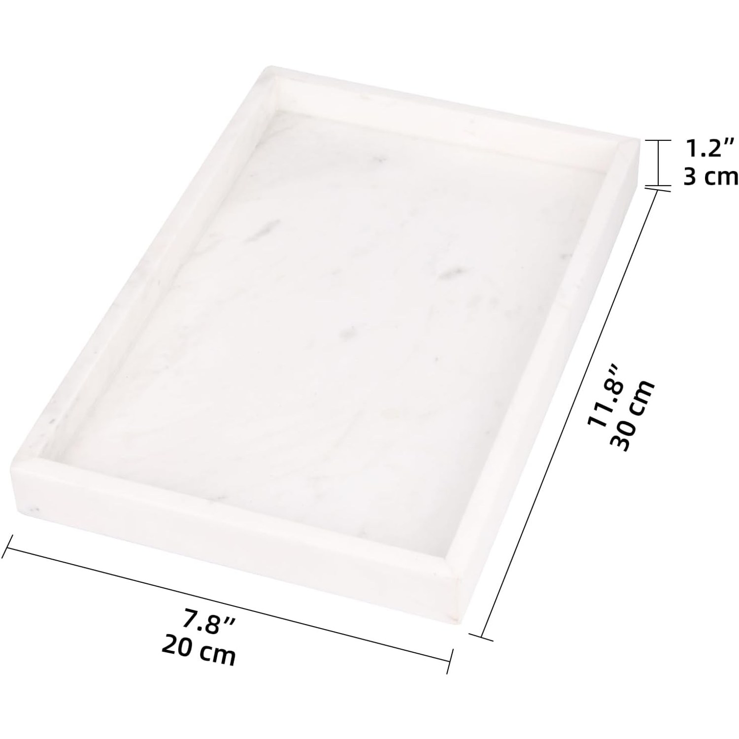 Marble Vanity Tray 30 x 20 cm
