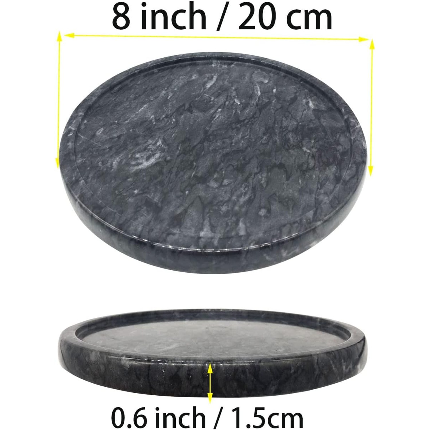 Round Natural Marble Tray