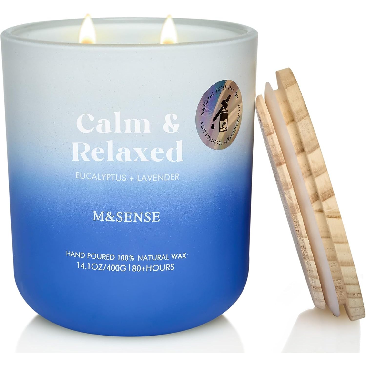 Eucalyptus & Lavender Soy Candle 400 g (Two Wick)