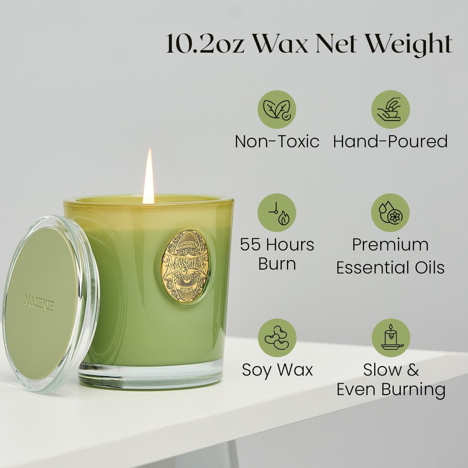 Eucalyptus Sage Soy Candle 290 g: image 2