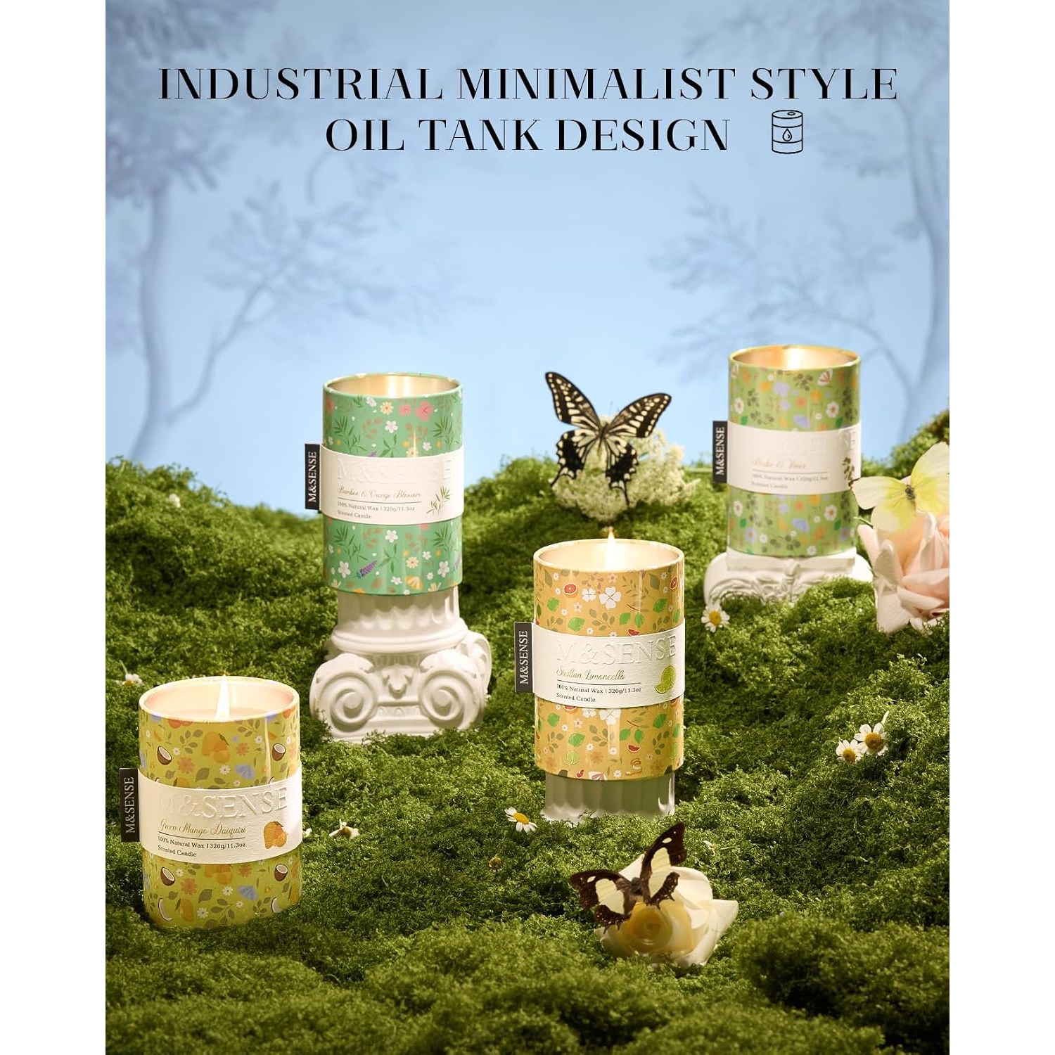 Honeysuckle Jasmine Soy Candle 320 g Printed Tin: image 7