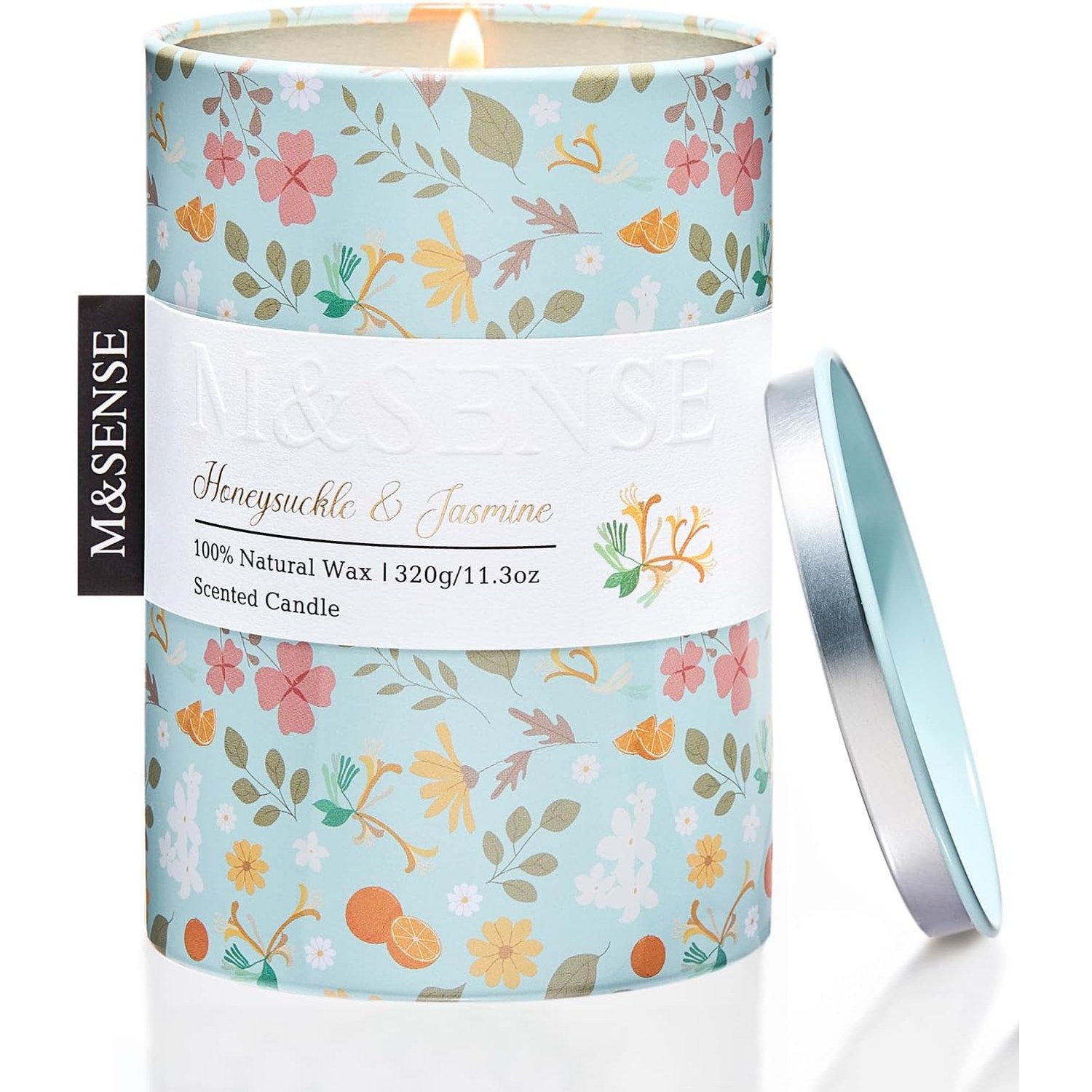 Honeysuckle Jasmine Soy Candle 320 g Printed Tin
