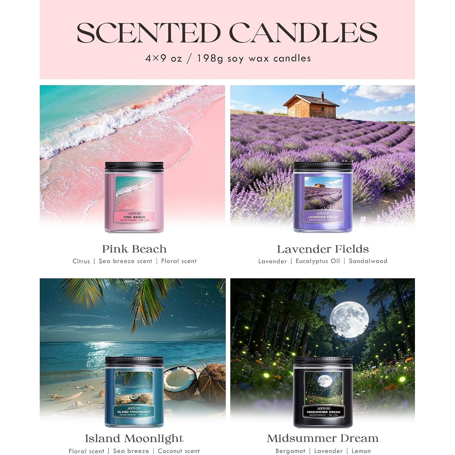 Soy Candle Gift Set 4 Pack: image 3