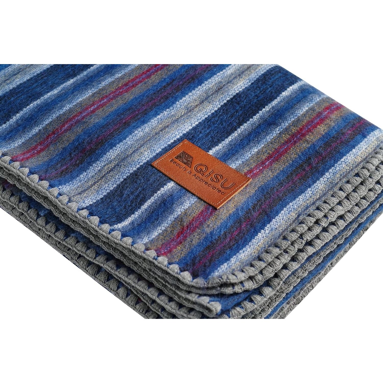 Variegated Alpaca Blend Throw Blanket