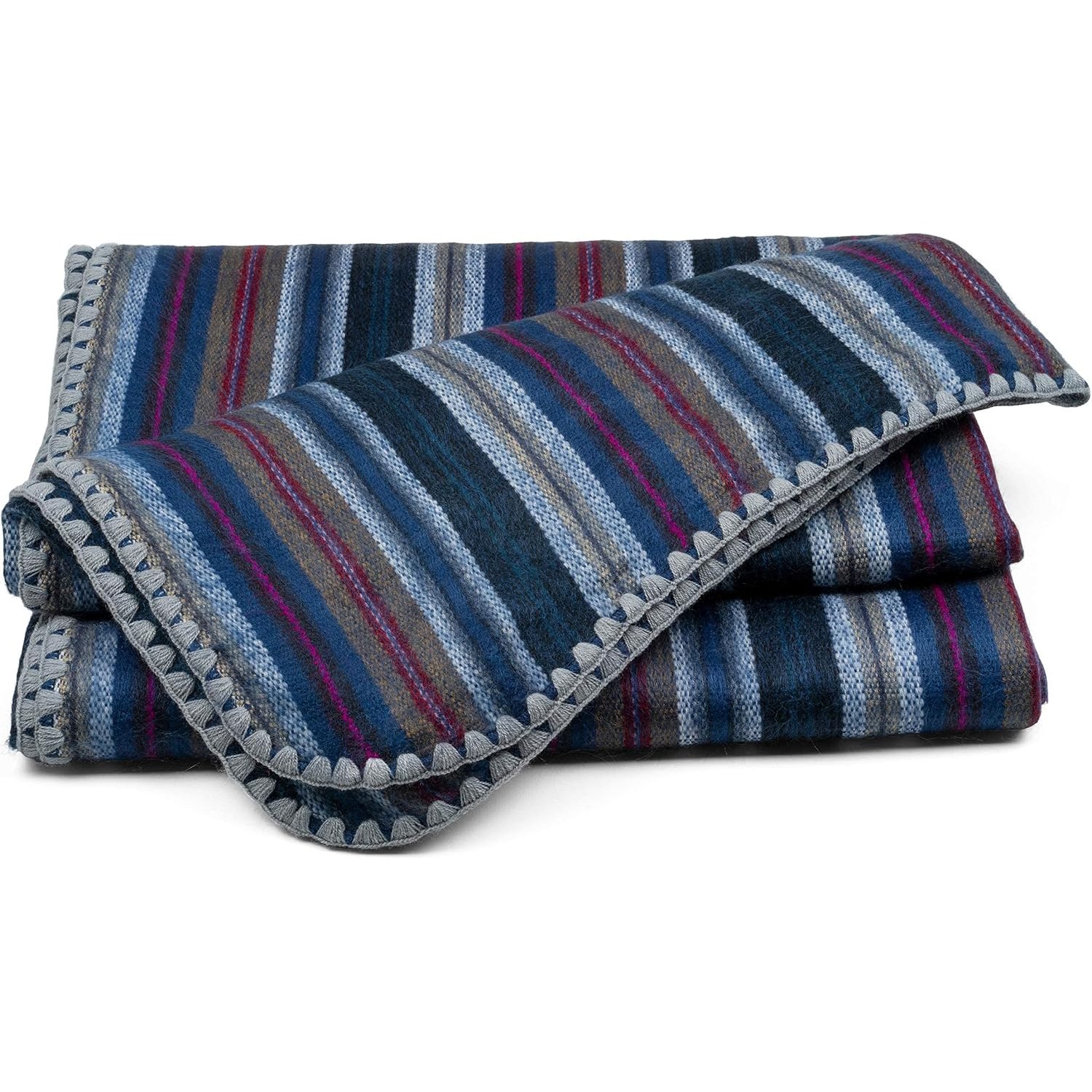 Variegated Alpaca Blend Throw Blanket