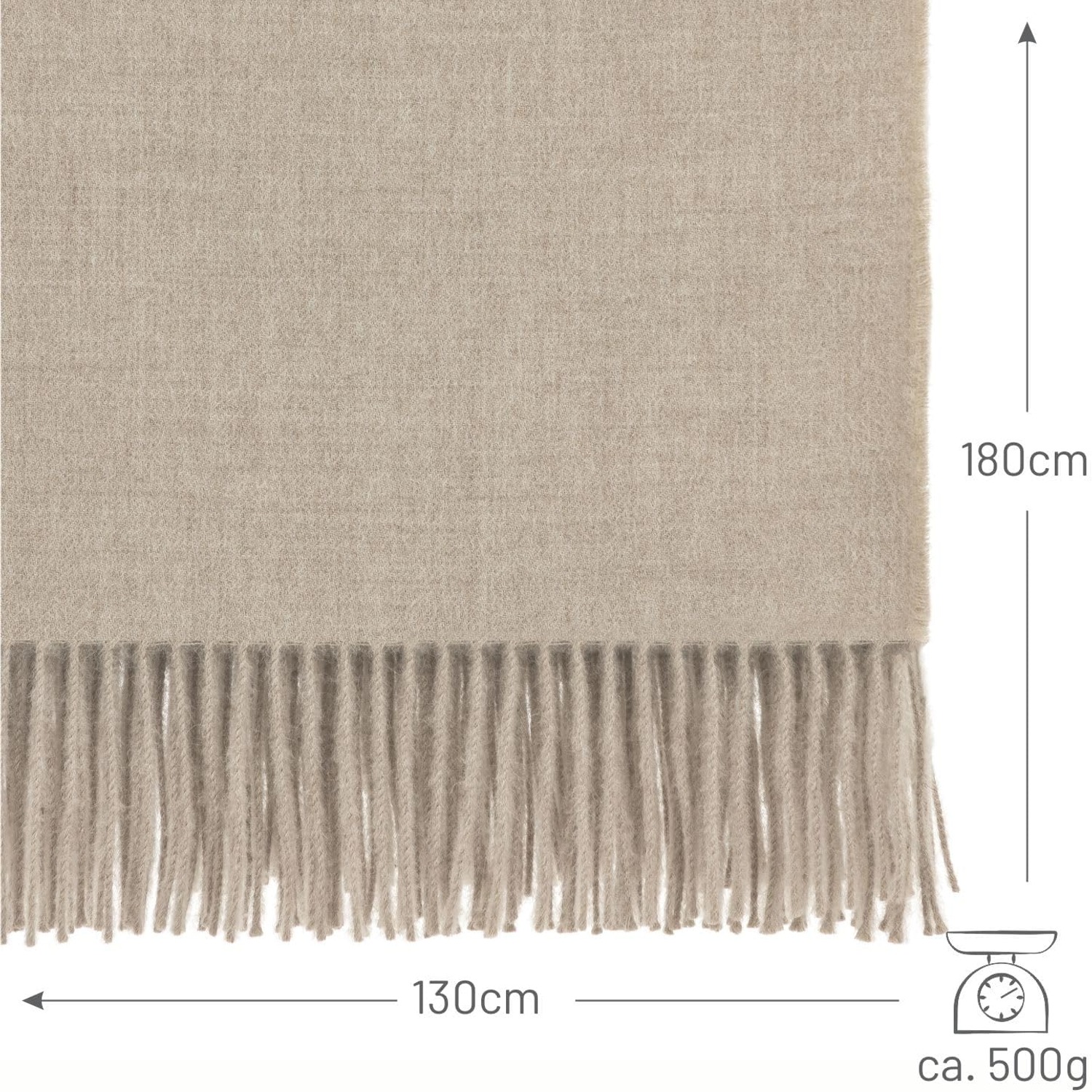 Baby Alpaca Throw Blanket 200 x 130 cm: image 2