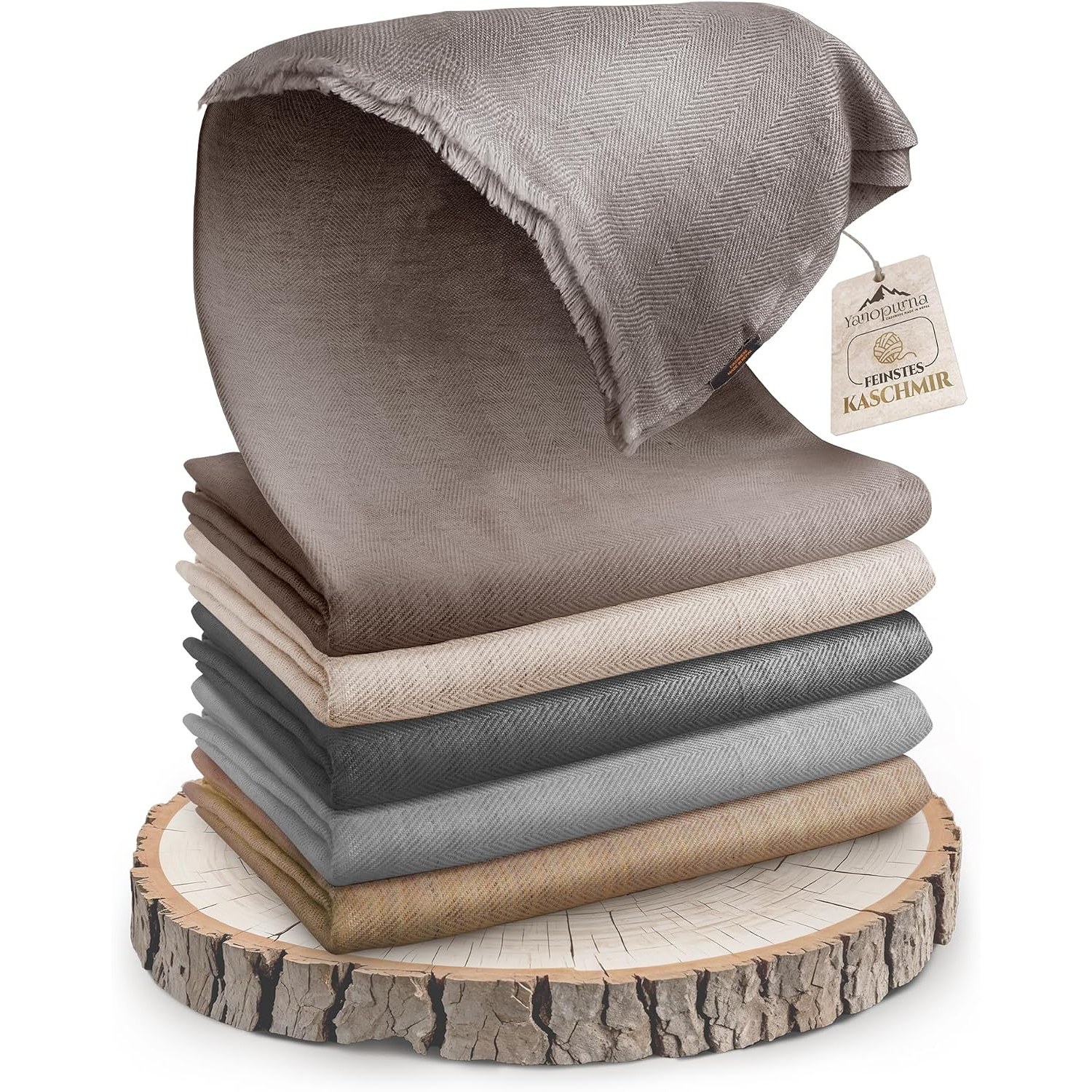 Handwoven 100% Cashmere Blanket 125 x 250 cm